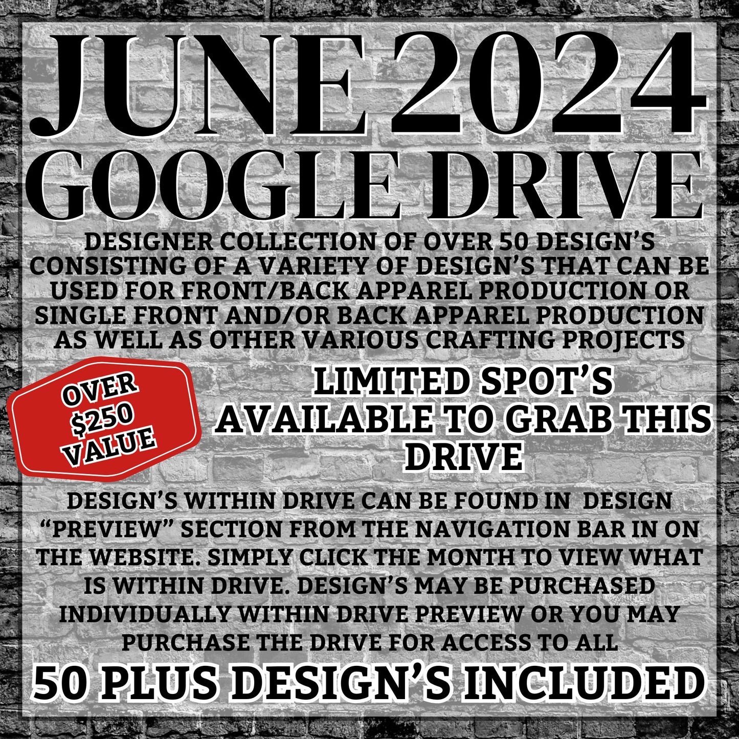 "JUNE 2024" GOOGLE DRIVE ACCESS - DESIGNER COLLECTION OF PNG DIGITAL DOWNLOADS